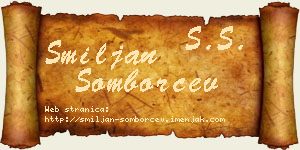 Smiljan Somborčev vizit kartica
